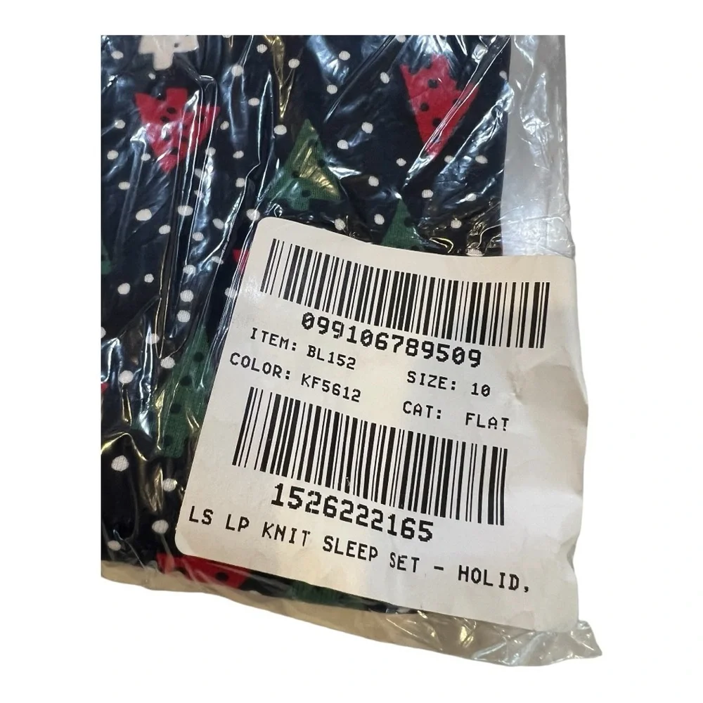 J.Crew X Crewcuts Boys Christmas Jammies Pajama Set Red Blue Christmas Trees NEW - Picture 3 of 16